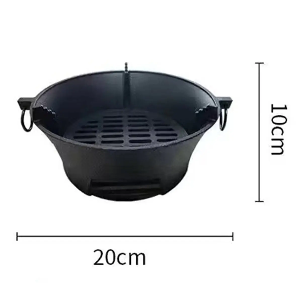 (WSFS) Cast Iron Charcoal Stove Outdoor Camping Barbecue BBQ Rice Cake Charcoal Stove Portable Household Charcoal Stove