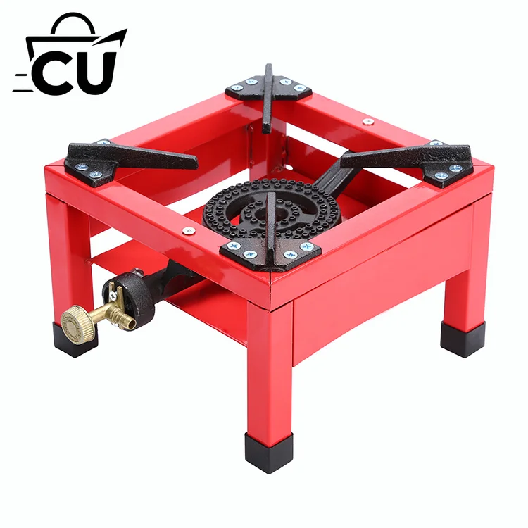 Commercial Grade Cast Iron Gas Wok Burner for Professional Kitchen, Heavy Duty Wok Stove with High Efficiency Combustion