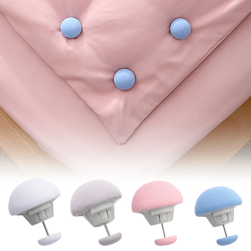 

4/6pcs Covers Fastener Clip Holder Mushroom Quilt Stand Blanket Clip Slip-resistant Nordic Clips for Bed Sheet Clothes Pegs