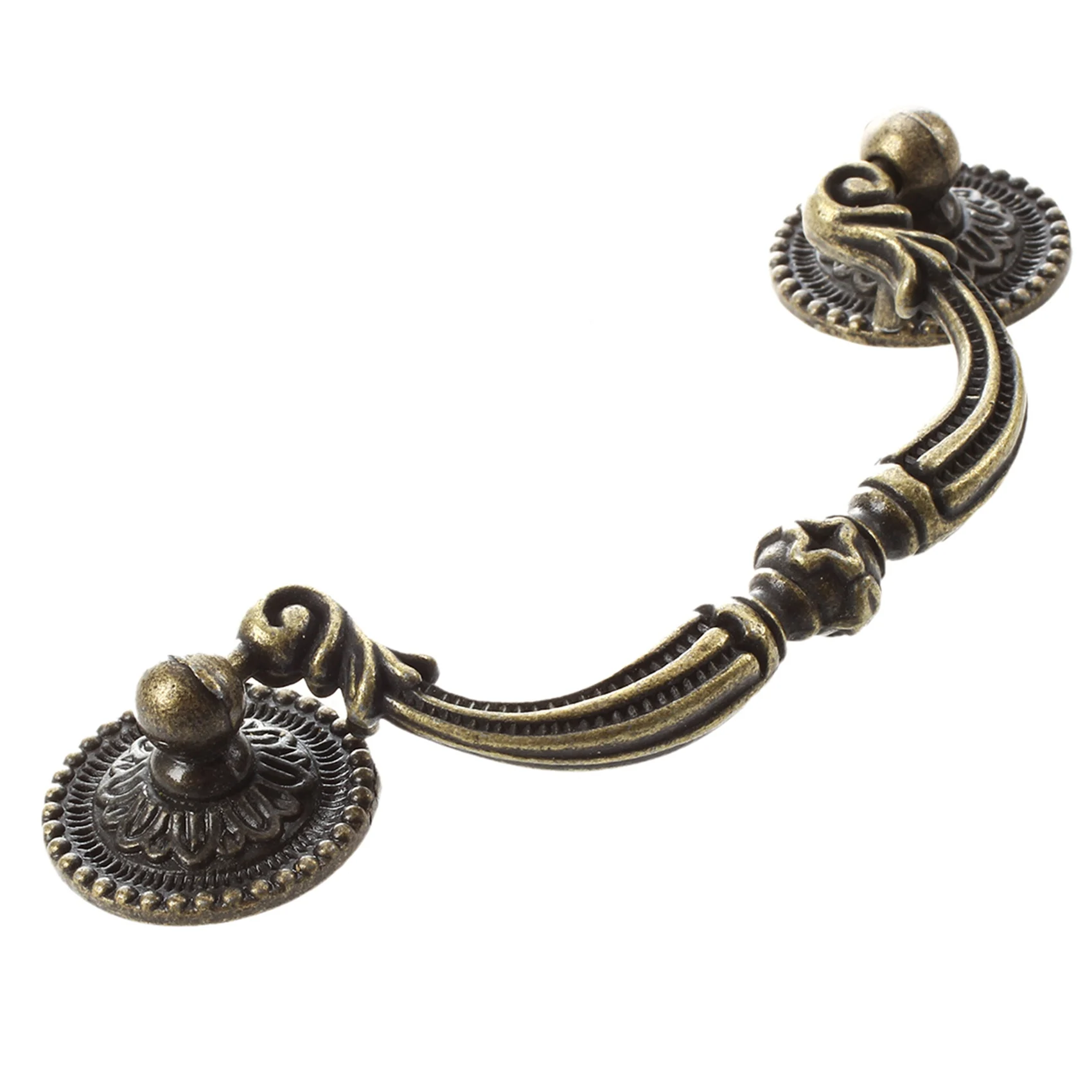 ABGR-2X Антикварные латунные ручки для дверных ящиков шкафа 100 мм