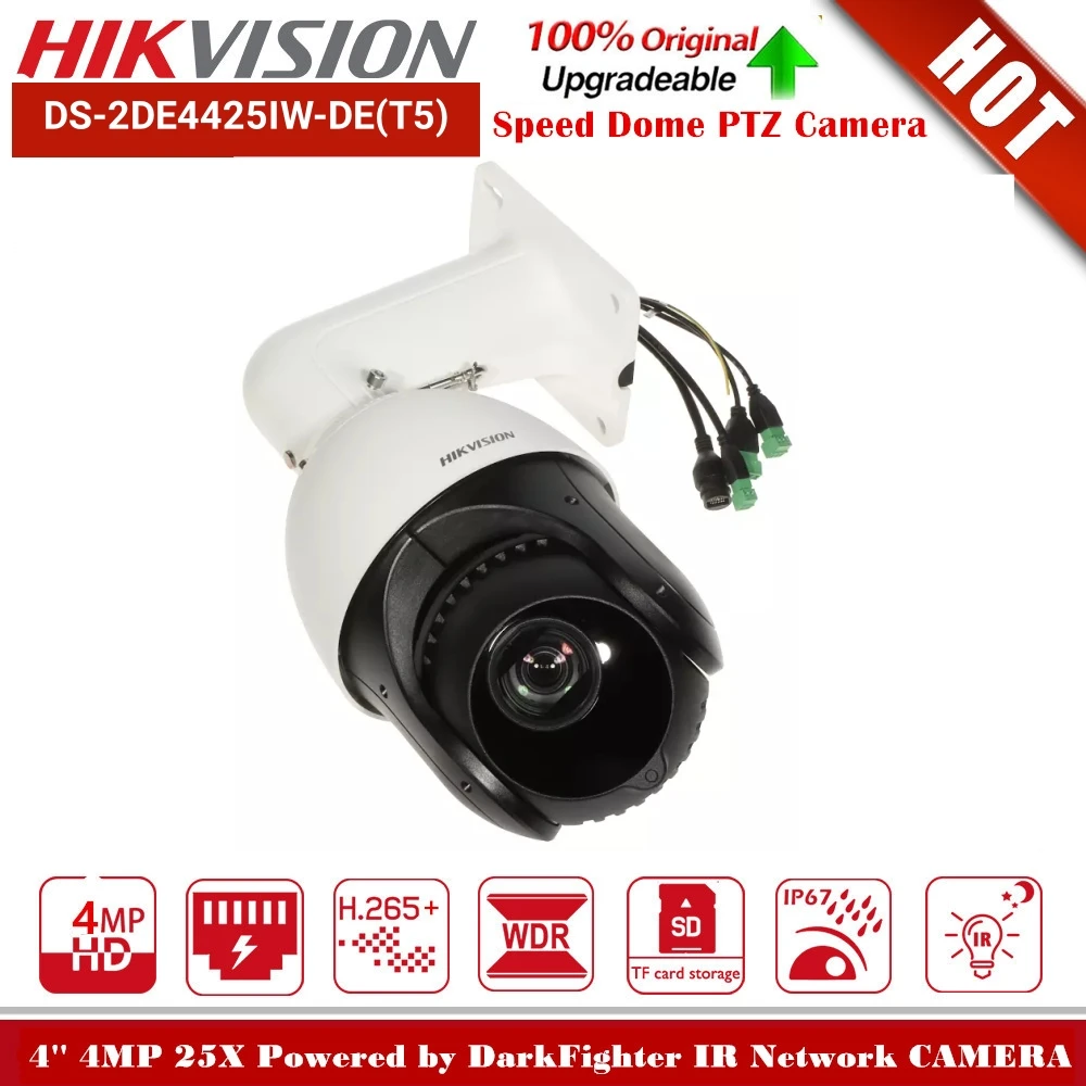 

Hikvision DS-2DE4425IW-DE 4MP 25X Powered by DarkFighter IR Acusense Network Speed Dome PTZ IP Camera Human & Vehicle Detection