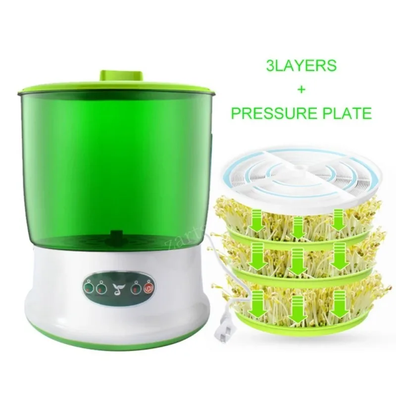 Intelligence Bean Sprouts Machine Big Capacity Home Use Thermostat Green Seeds Growing Bean sprouts Automatic