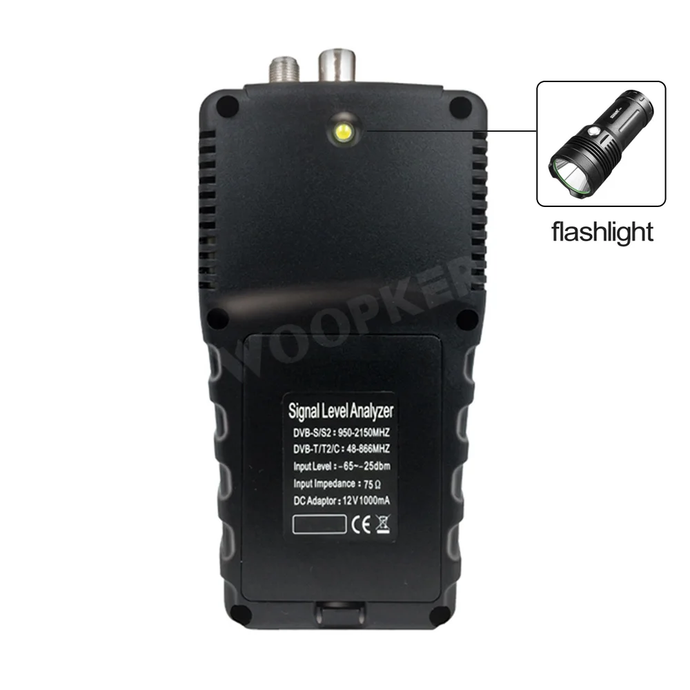 Imagem -03 - Woopker hd Digital Satellite Locator Wired Signal Finder 2.4 hd Lcd tv Tuner Suporta Dvb-t2 Dvb-s2 Dvb-c Mpeg4 vf 6800p