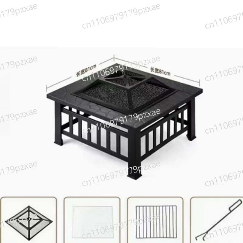 Stove for brewing tea, barbecue, household charcoal grill, villa stove, barbecue rack, courtyard garden heating, outdoor table