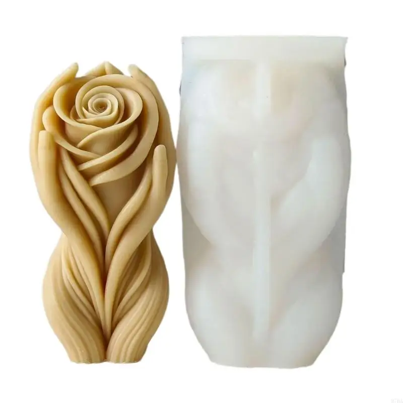 

97BA Flower Hand Silicone Molds for Epoxy Resin Making Soap Cake Fondant Decoration Chocolate Silicone Molds