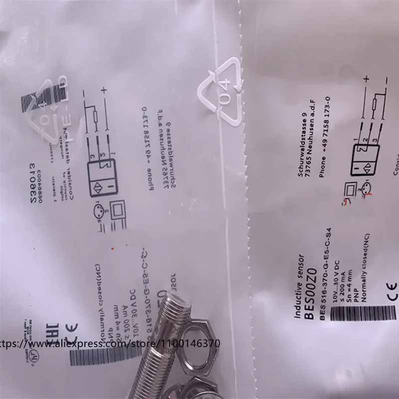 3Pcs New High Quality Proximity Switch BES 516-370-G-E5-C-S4 BES 516-325-G-E5-C-S49
