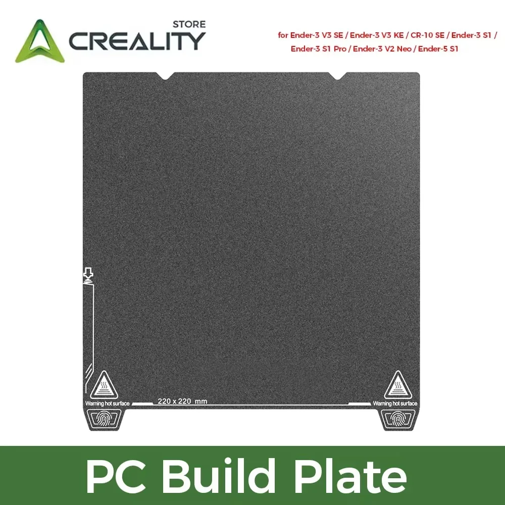 

Встроенная пластина Creality PC 235x235 мм для Ender-3 V3 SE/Ender-3 V3 KE/CR-10 SE/Ender-3 S1/ S1 Pro/Ender-3 V2 Neo Детали 3D-принтера