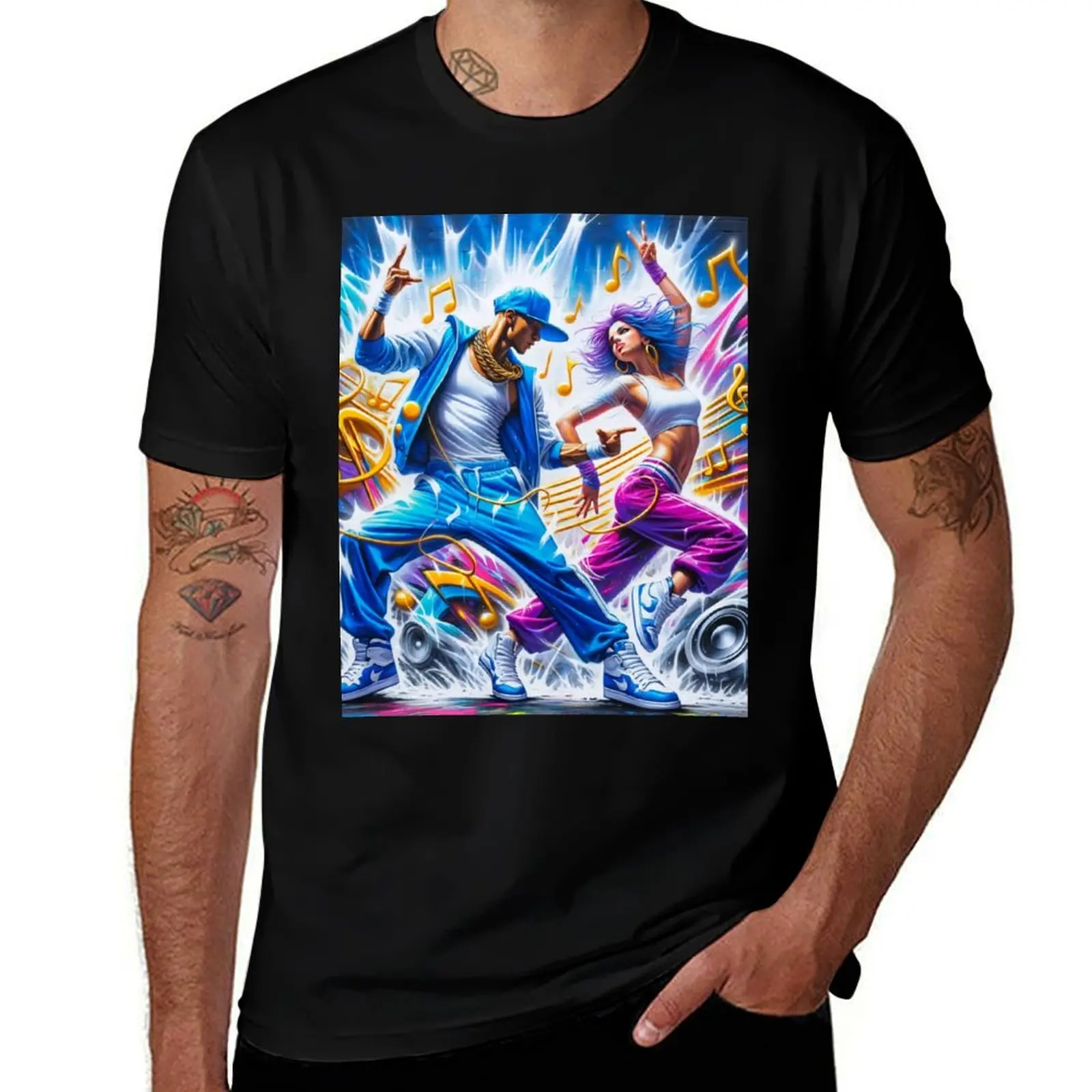 Rhythm of the Streets T-Shirt Work Basic Short Sleeve Top T-Shirt