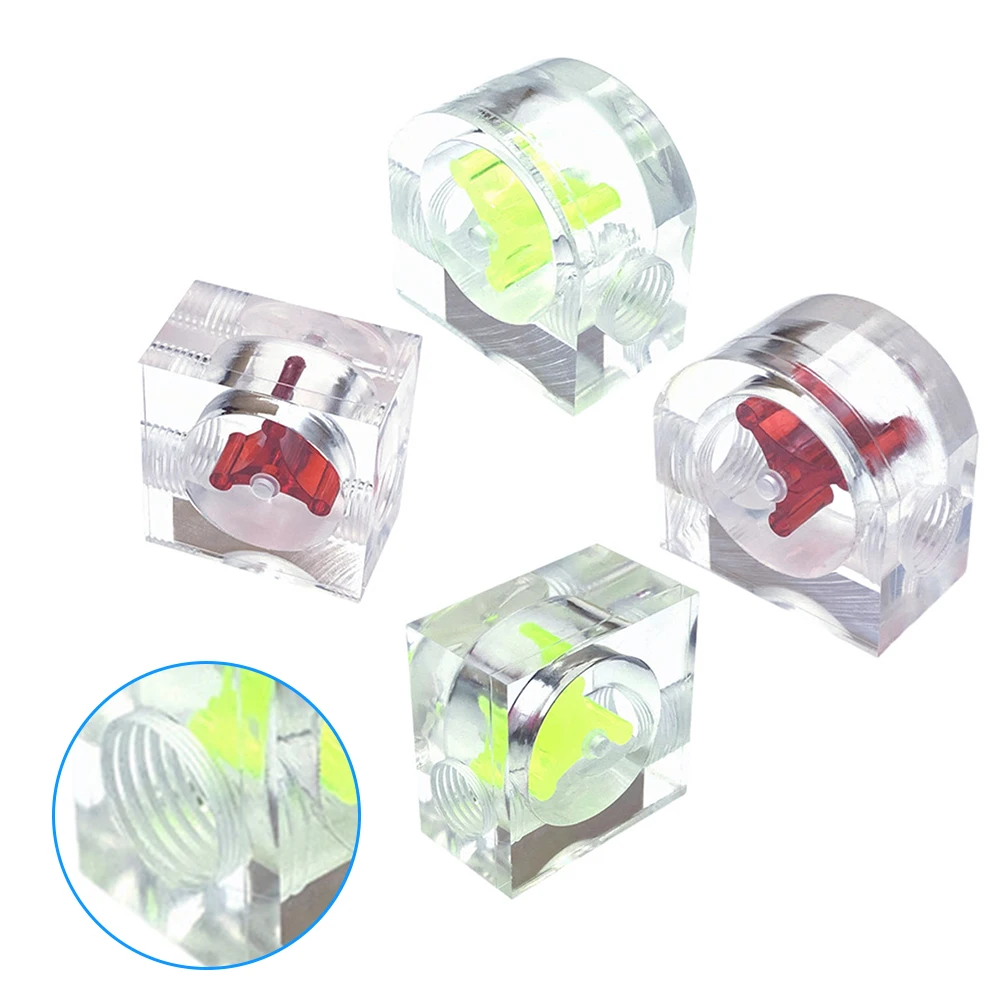 1pc Water Cooled Flowing Meter Indicator G1/4 Threaded Indicator 2-way 3-way Acrylic Transparent Flowing Meter Tool Accessories