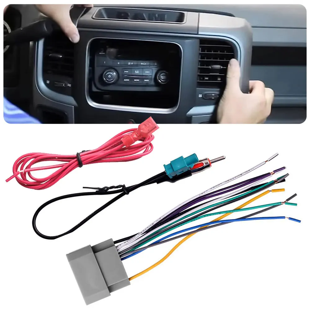 

Antenna Adapter Car Stereo Radio Wiring Harness Car Connector Wire Car Electronics Accessories for Dodge Charger 2008 2009 2010