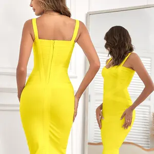 7 Main Sales Women's Yellow Dress - №1