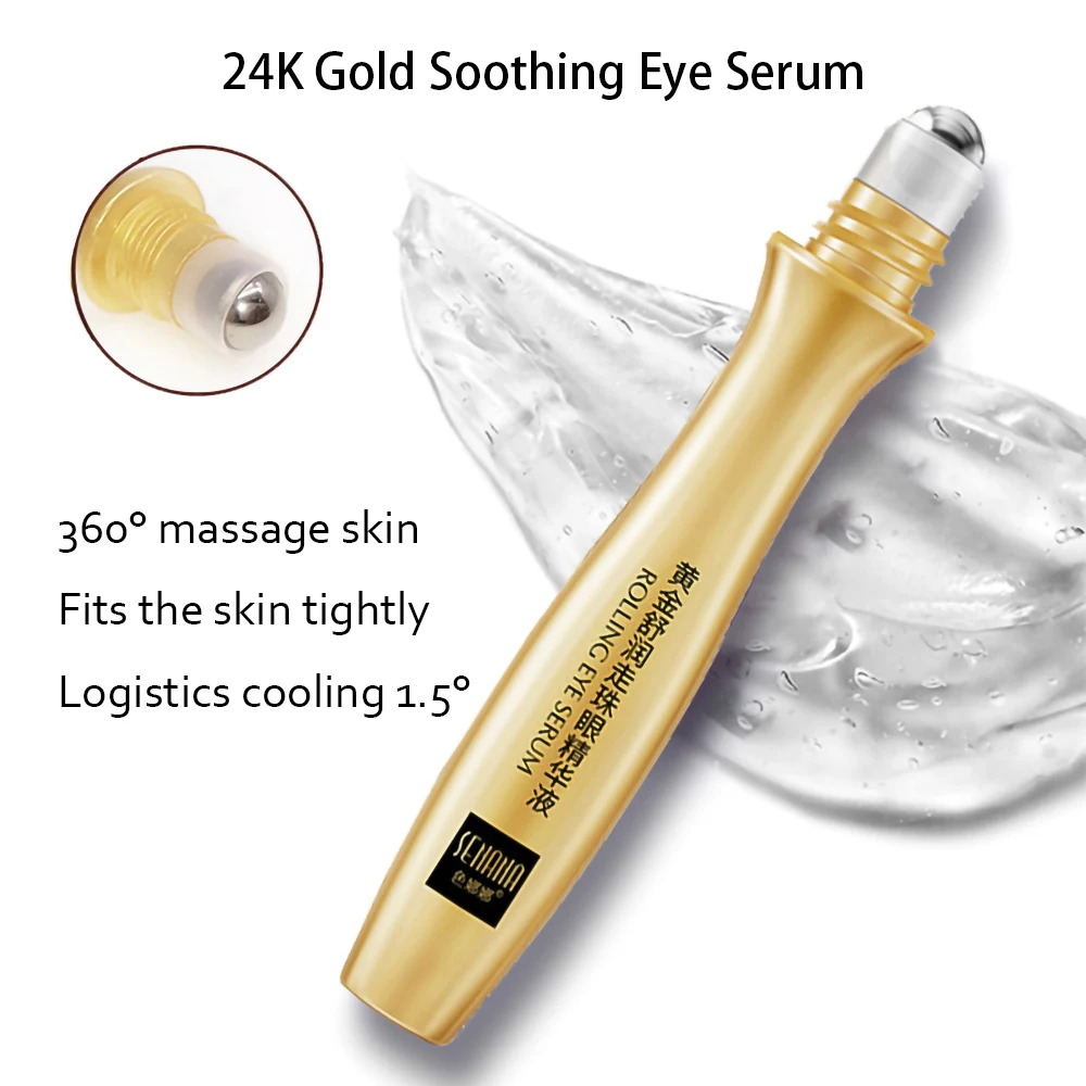 Face Cream Kit 24K Gold Niacinamide Essence Remove Dark Eye Circles Eye Serum Firming Eye Cream Face Care Set Korean Cosmetics