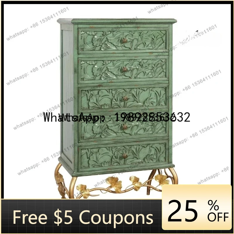 

AB Storage Living Room Cabinets Drawers Nordic Metal Aent Utility Bedroom Cabinet French European Woonkamerkasten Furniture