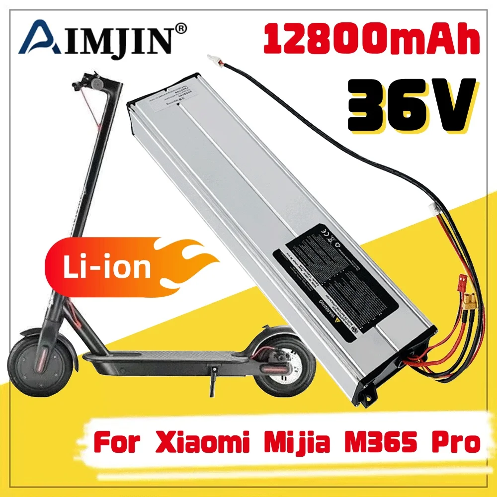 36V, 12800mAh For Original Xiaomi M365 PRO / PRO 2 Electric Scooter Lithium Battery