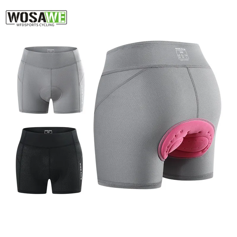 

WOSAWE Cycling Shorts Women's Riding Shorts Summer MTB Shockproof Bicycle Tights 3D Gel Padded Pro Bike Team Racing Shorts