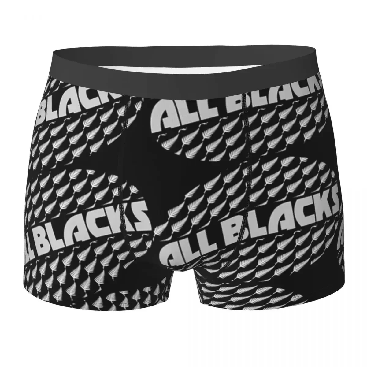 Boxer Underpants Shorts All Blacks Rugby Fern Design For Rugby Fans Panties Men's Soft Underwear for Homme Man Boyfriend Gift