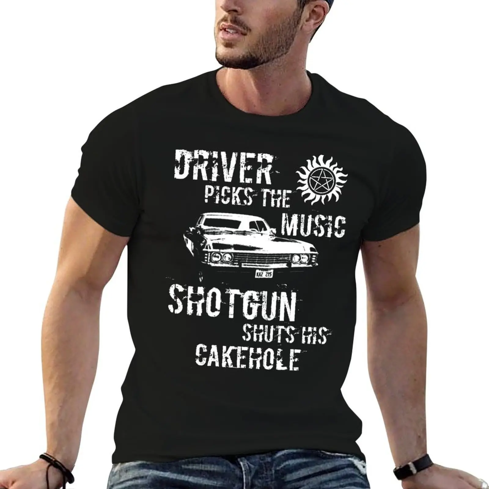 Driver Picks the Music T-Shirt gifts for boyfriend man clothes heavyweight t shirts for men