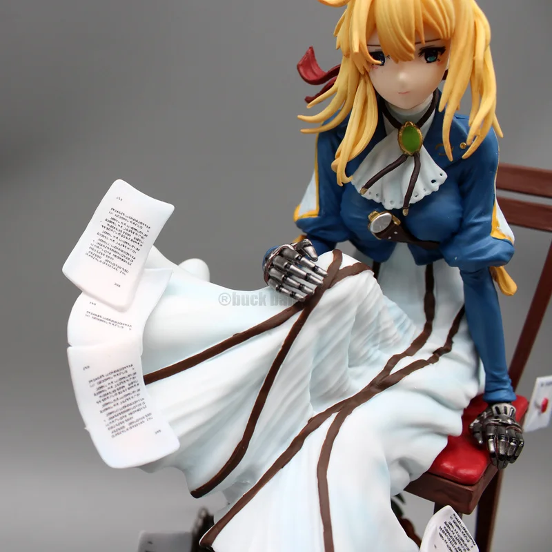 Violet Evergarden Figures Violet Figure 28cm Anime Pvc Models Gk Statue Ornament Collectible Toys Decoration Dolls Child'S Gifts