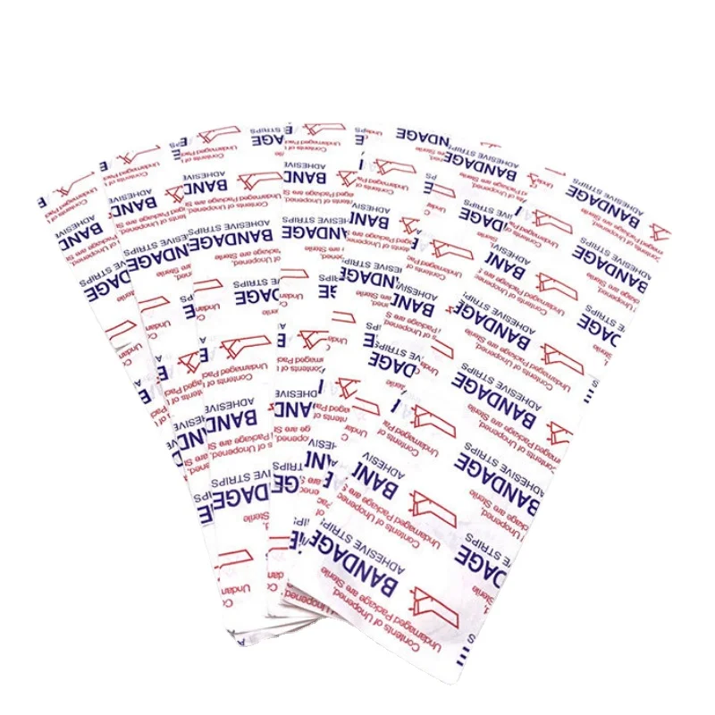 50pcs/set Round Band Aid Wound Plaster Waterproof Patch for First Aid Adhesive Bandages Transparent Non-transparent Available