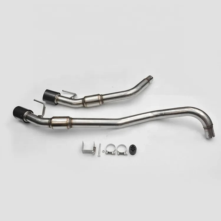 Car Exhaust System Sound Dual Carbon Tail Muffler Catback Exhaust For NEXT GEN RANGER RAPTOR 2022+
