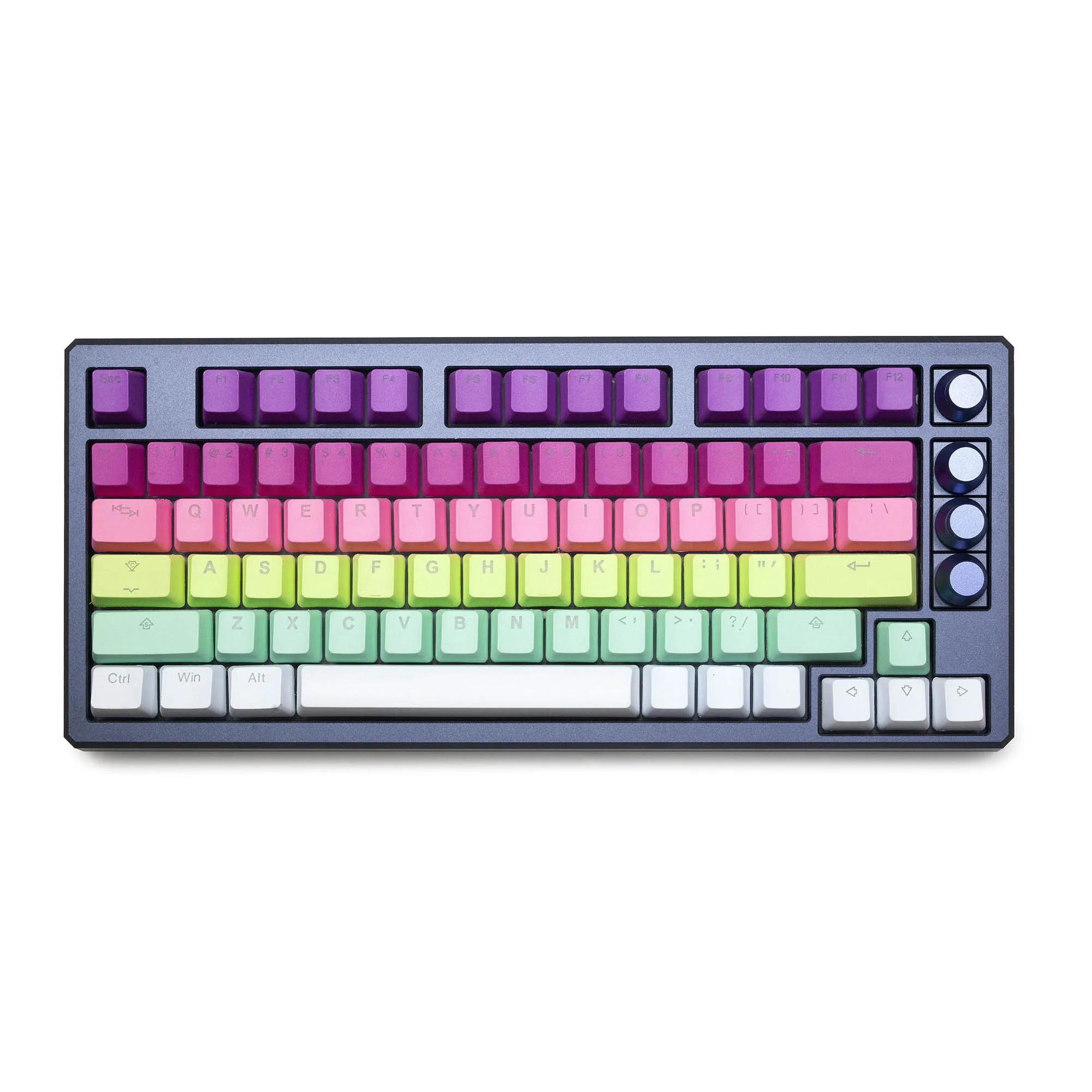 Taihao Ice Cream Keycap PBT Doubleshots Keycap OEM Profile for mechanical keyboard gradient Colorway