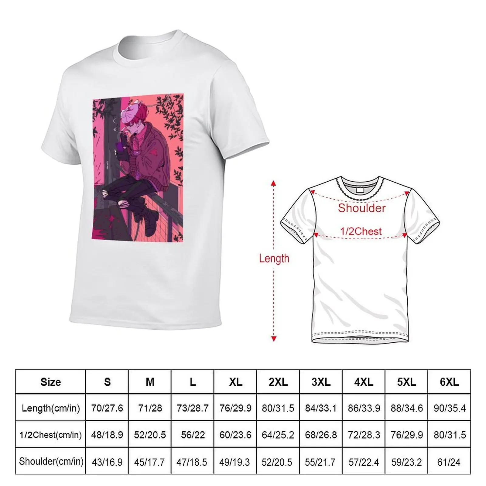Cigarette break T-Shirt t shirt for man 100 percent cotton anime t shirts for man cotton t shirts high quality T-shirt