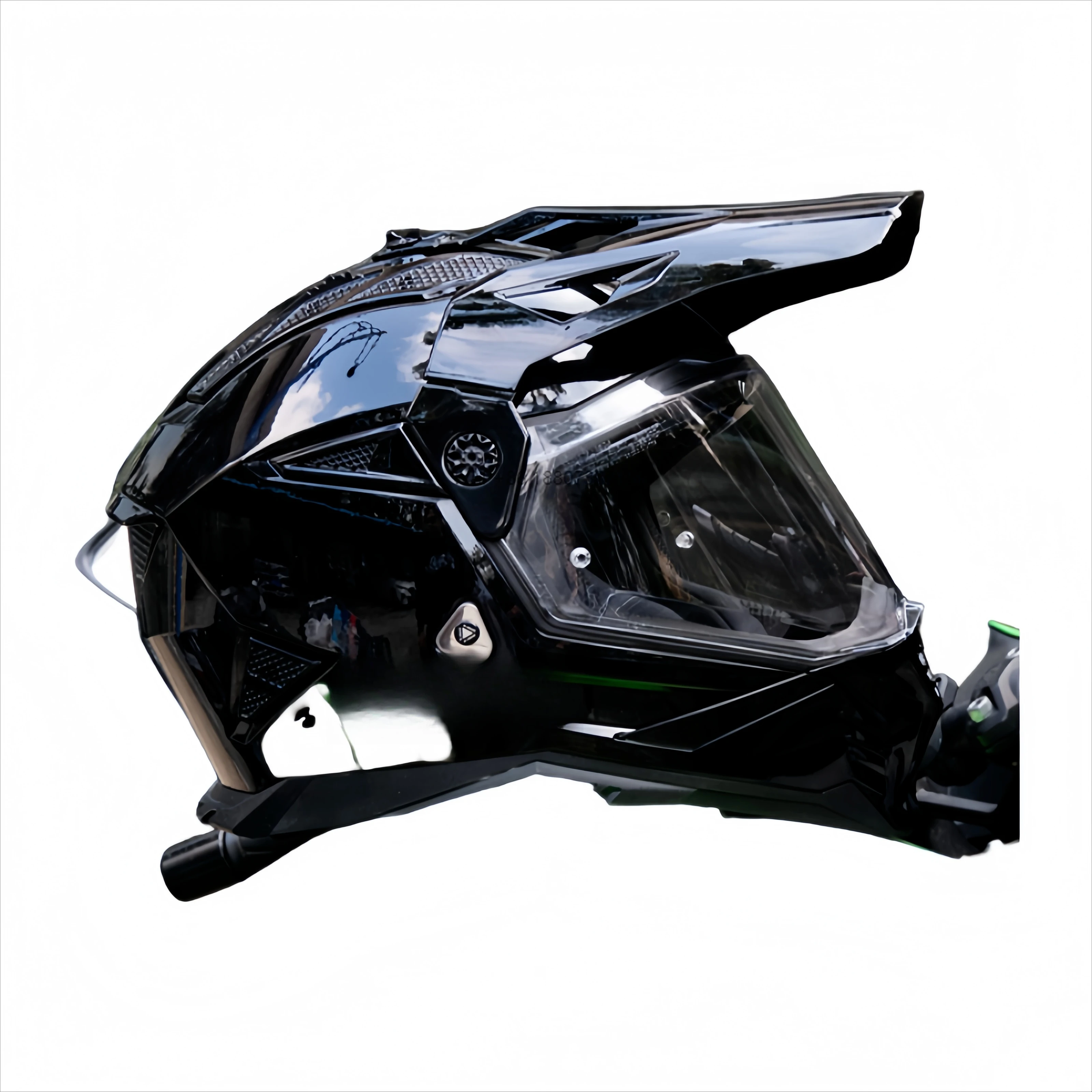 LS2 MX702 Unisex All-Season Flip-Up Rally Helmet Dual Visor & Anti-Fog ABS PC Material XL Size Condition New