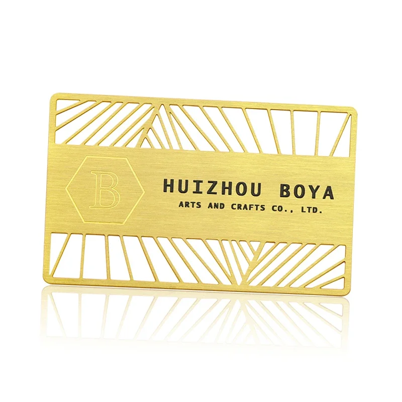 

Metal Stainless Steel Custom Unique Embossed Business Card VIP Membership Printing Gold Card Brass Business Luxury Card Gift