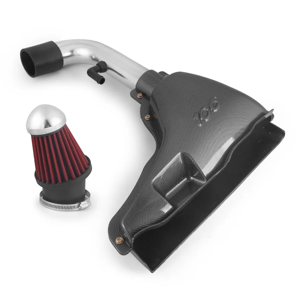 

Cold Air Inlet Systems Intake Box Air FilterIntake System Carbon Fiber Style Heat Shield Filter for Peu-geot 106 206 306 VTS