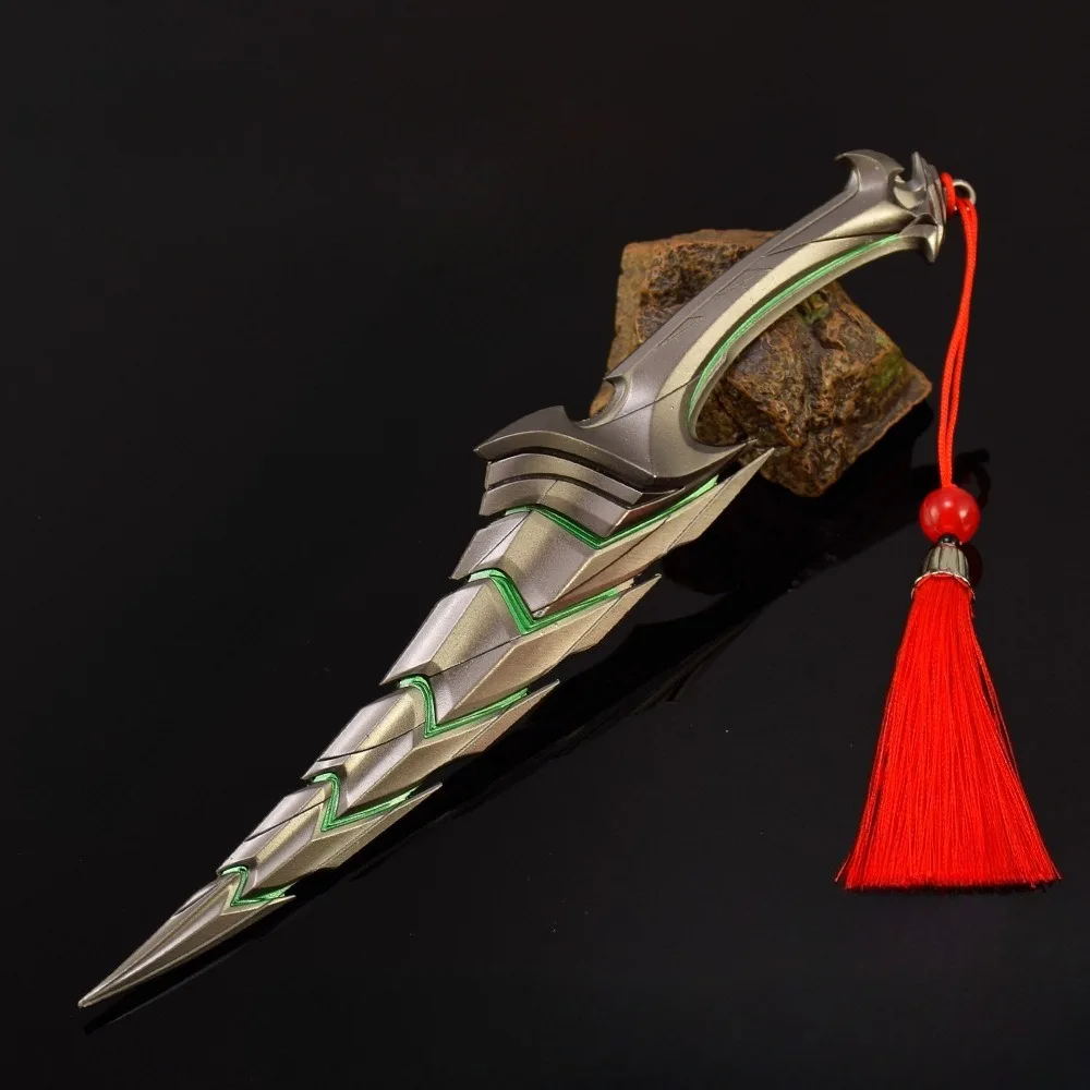 سلاح Valorant 22 سنتيمتر اللولب الخناجر لعبة المحيط وكلاء المعادن سلاح نموذج سطح المكتب زخرفة الحرف الهدايا مجموعات الديكور