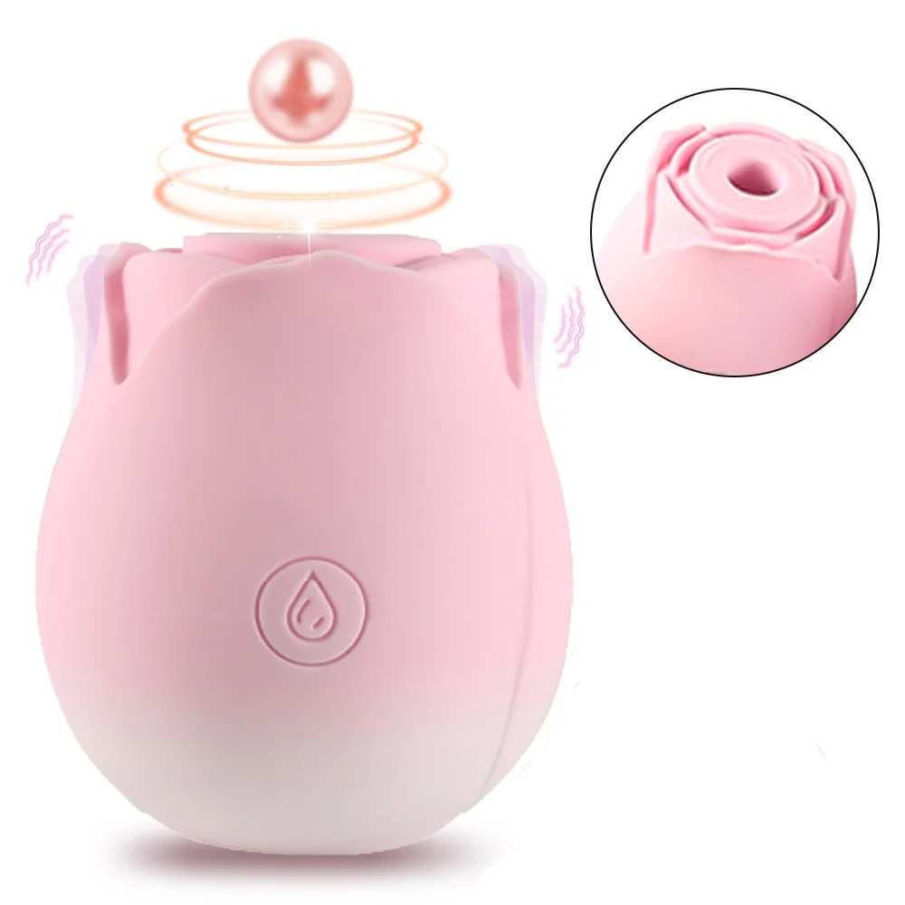 10 Speed Mode Rose Sucking Vibrator Sex Toy Vagina Nipple Clitoris Sucker Massager Stimulator Vibrator Adult Sex Toy for Women