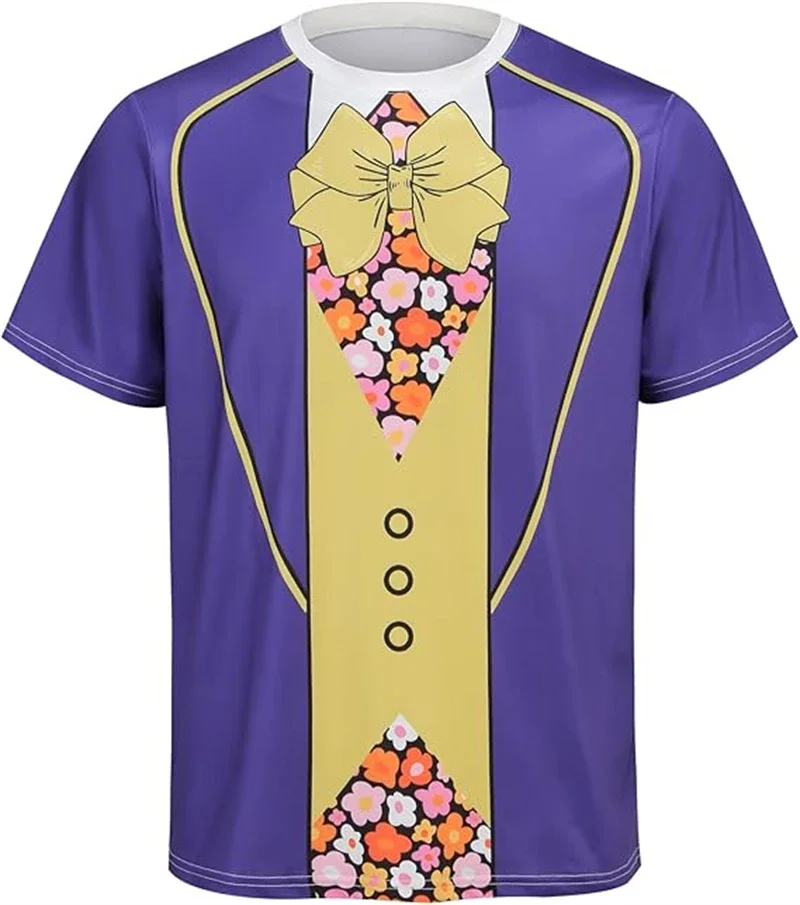 Mardi Gras T Shirt 3d Print Swallowtail Graphic T-shirts Men New Fashion Tee Clothes Holiday Party Cosplay Summer Y2k Clothing