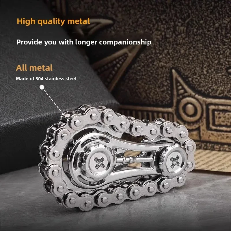 Metal Fidget Spinner Office Desk Toy Stress Relief Gears Hand Spinner for Adults desk decoration home decor Relieve stress relax