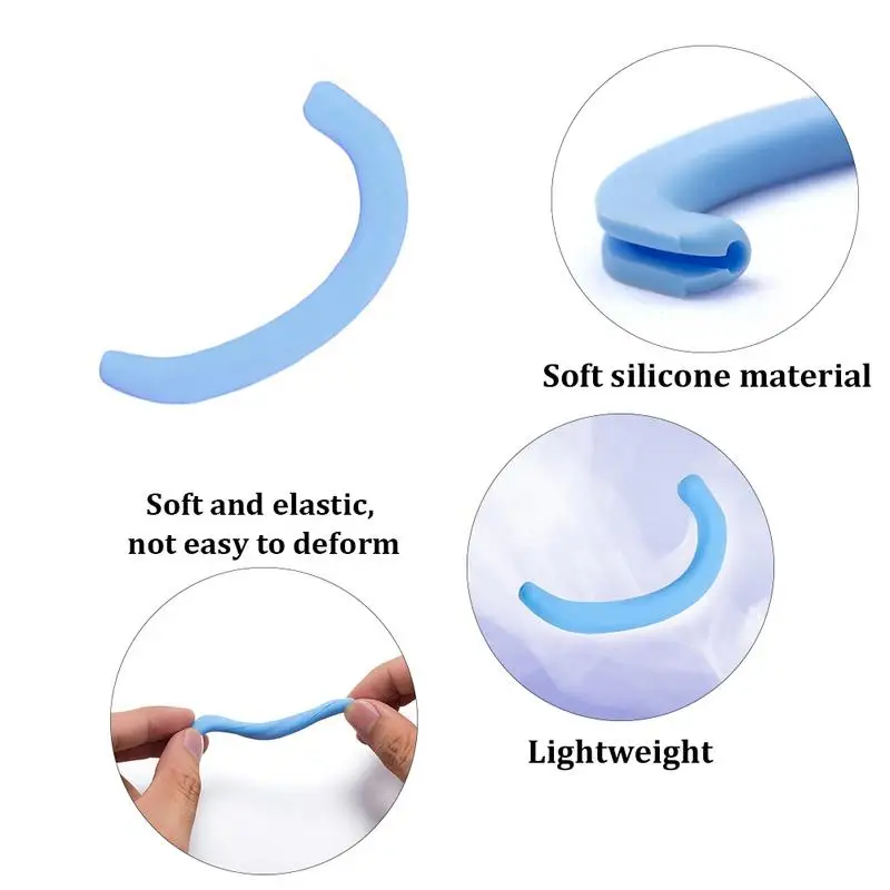 10 pz Silicone Earloop Cover morbido e confortevole gancio di protezione dell'orecchio auricolare Gel morbido Earloop copertura maschera accessori