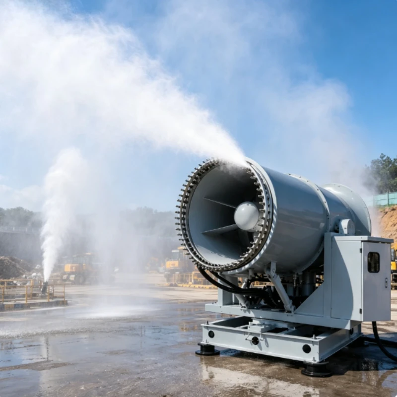 100m Mobile Fog Cannon For Large Livestock Pasture Unattended Sanitation Orchard Road Demolition Dust Elimination Equipment