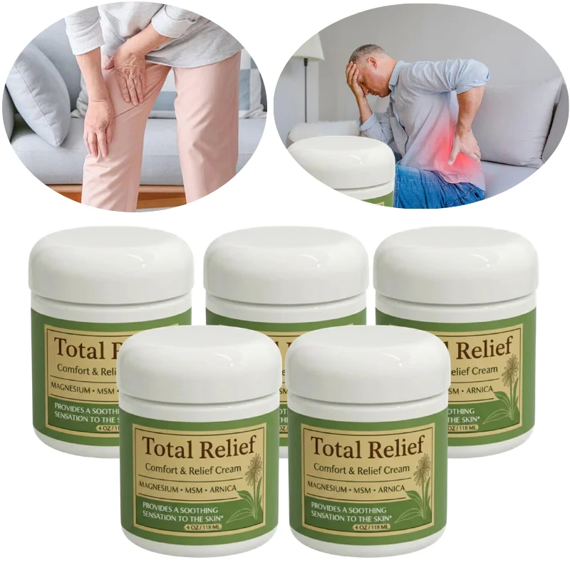 Total Relief Soothing Nerve Cream Non-Greasy Knees Muscles External Massage Care Gentle Plant-Based Moisturizer For Daily Care