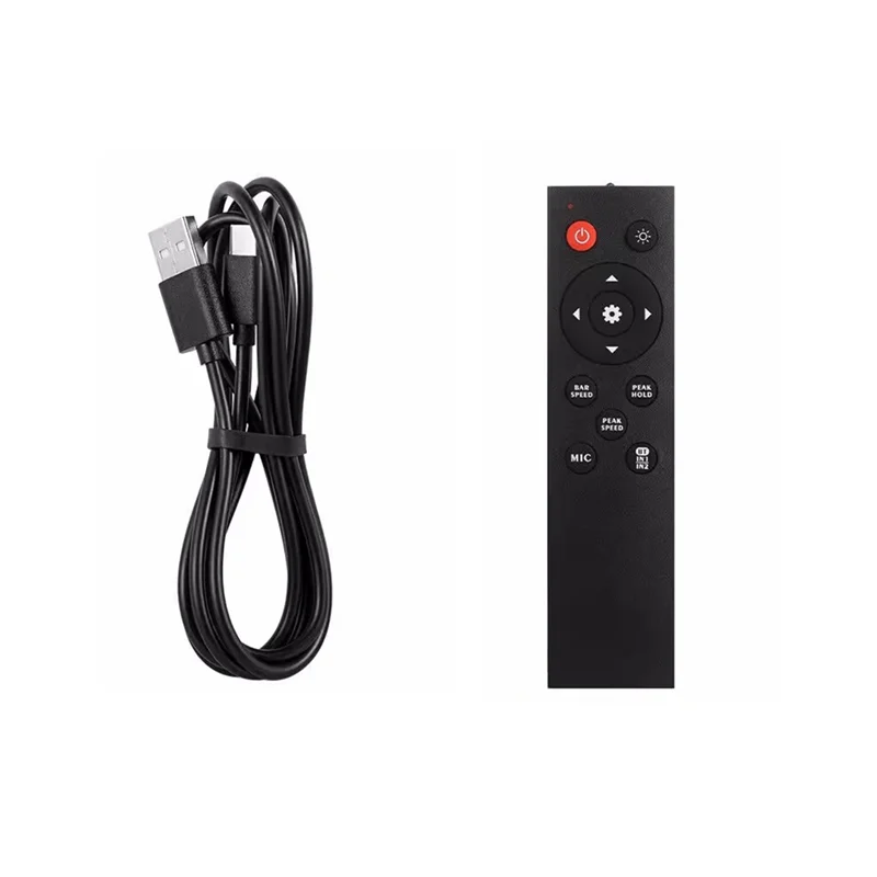 A99E-Bluetooth 5.0 Retro VFD Music Spectrum Display Screen Sound Level Meter Audio Switcher Desktop Clock With Remote Control