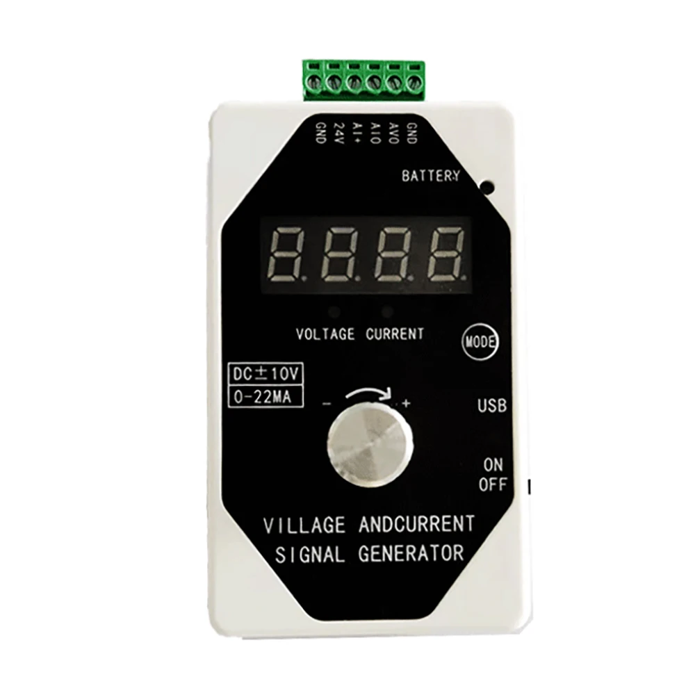 Handheld Signal Generator 0-4-20mA Voltage Current 0-10V/0-5V/0-3V/0-1V Output Checker Tester Monitor