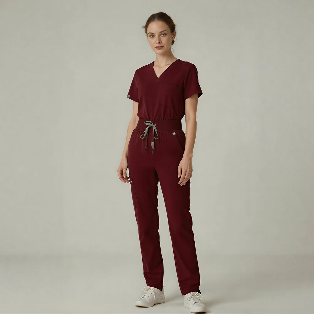 set-di-divise-mediche-da-donna-top-con-scollo-a-v-e-pantaloni-kungfu-scrubs-ultra-morbido-traspirante-impermeabile-abbigliamento-da-lavoro-per-infermiere-ed-estetiste