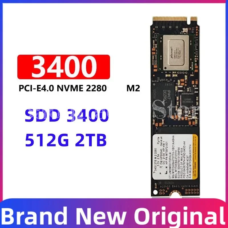 3400 2TB PCI-E4.0 m2 2280 Notebook SSD PS5 Solid State Drive 1Tb for Micron CRUCLA 2TB