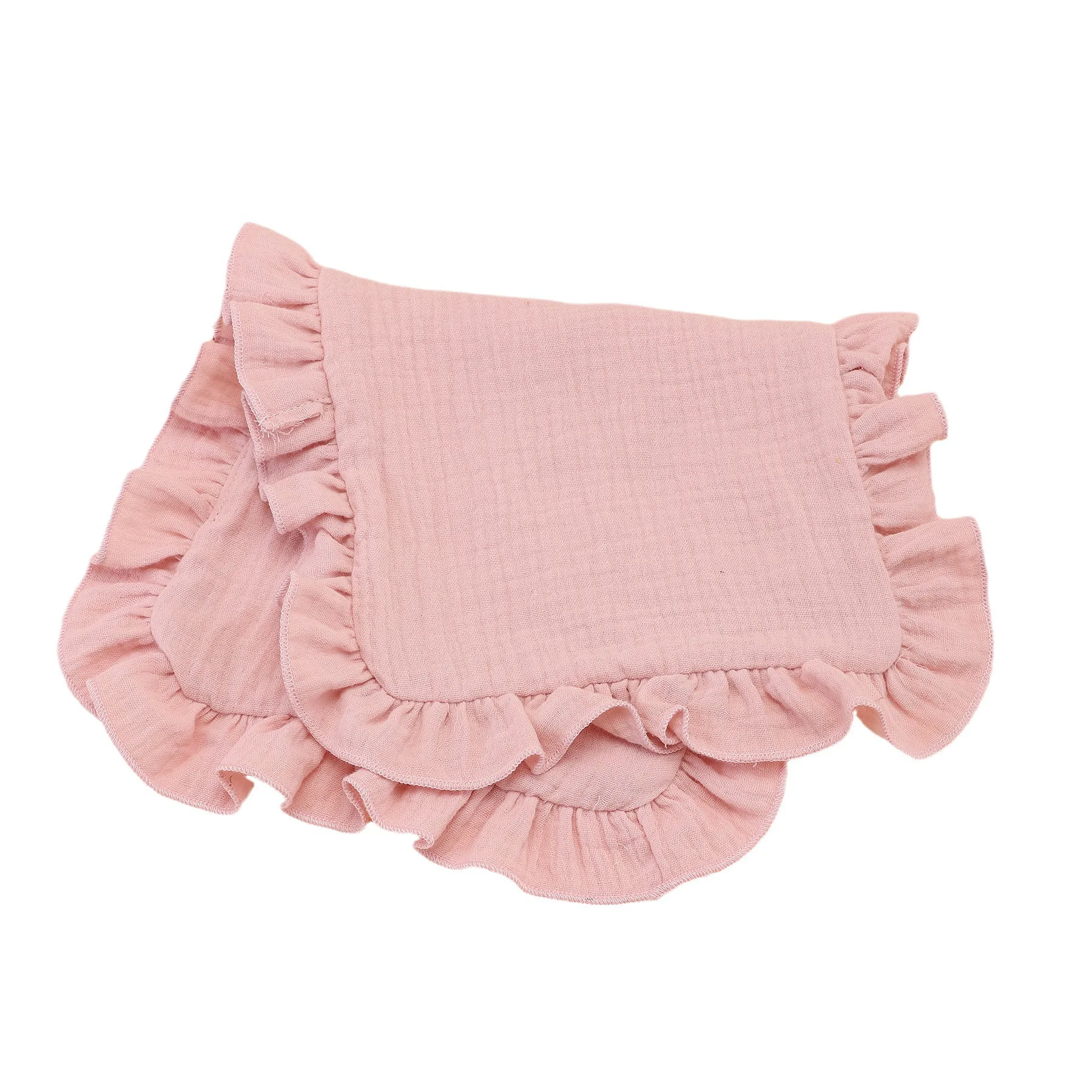 100% cotton baby gauze printing appeasing towel newborn multifunctional handkerchief Pat towel ruffled towel Baby Burp Cloths