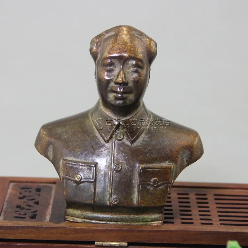 

Vintage Crafts Ornament Brass, Bust Ornament Brass Statue Figure Sculpture