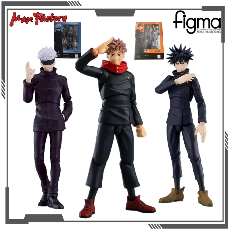 

Max Factory Original FIGMA Action Figure Series Jujutsu Kaisen Yuuji Itadori Gojo Satoru Anime Collectible Model Gifts for Boys