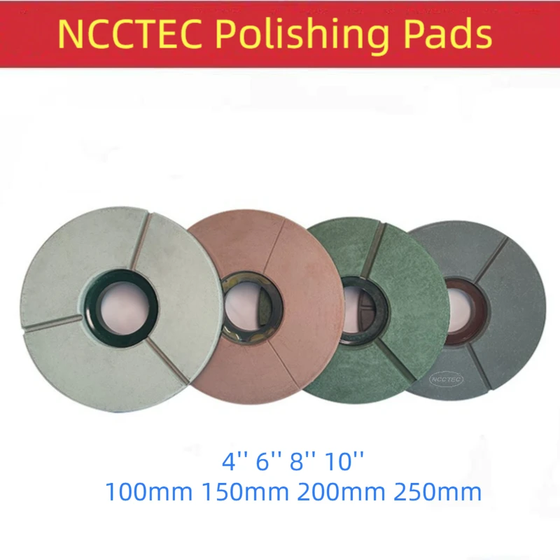 4'' 6'' 8'' 10'' BUFF Diamond Polishing Pads for Stone Slabs | 100 150 200 250mm Black Red White Resin Granite Polishing Discs