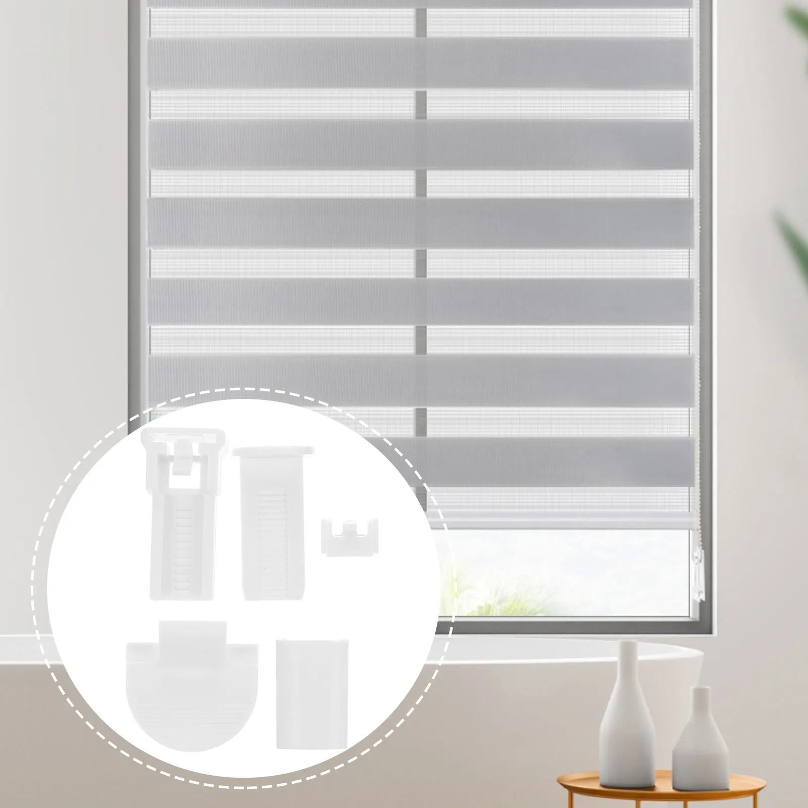 32Pcs Pleated Blinds Replacement Stems Premium Pom Plastic Repair Tabs for Fast Blind Restoration Works with All Standard