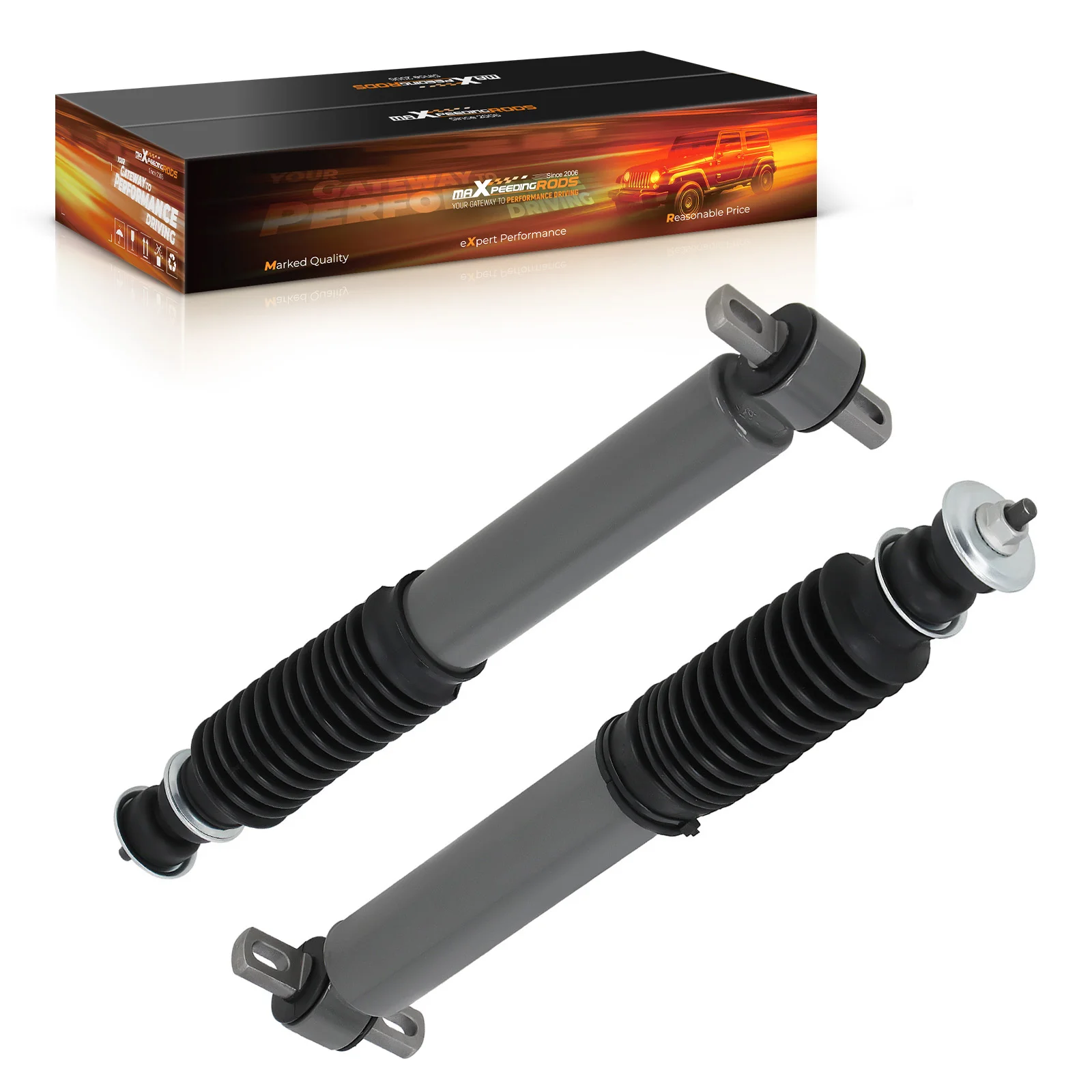 MaXpeedingrods New Pair Of Front Lowering Shocks With Rubber Bushings 2