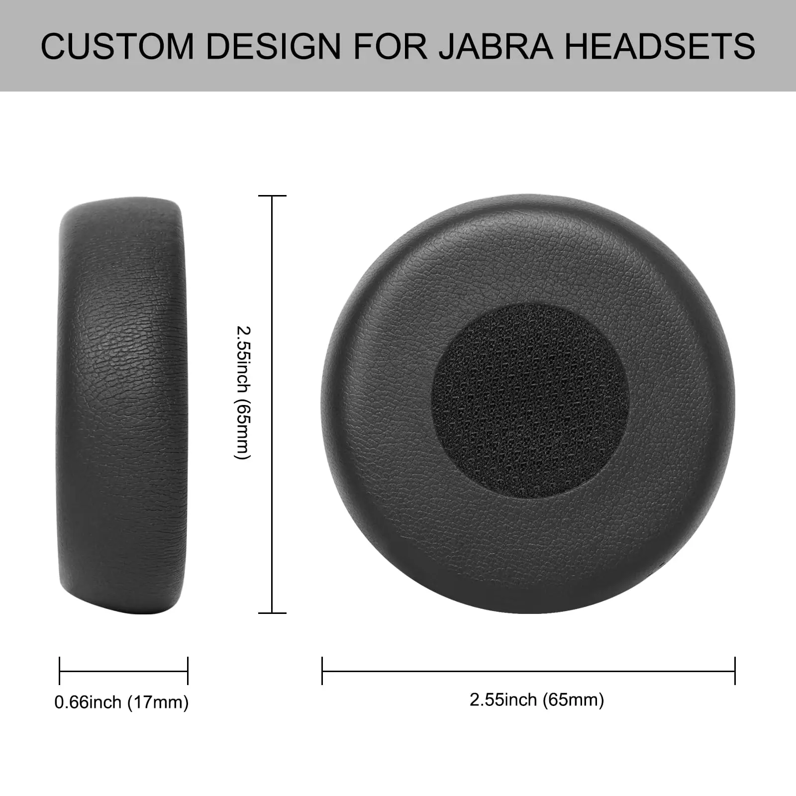 Evolve 75 Ear Pads Replacement Ear Cushion for Jabra Evolve 75(75UC 75MS 75SE), high-Density Memory Foam