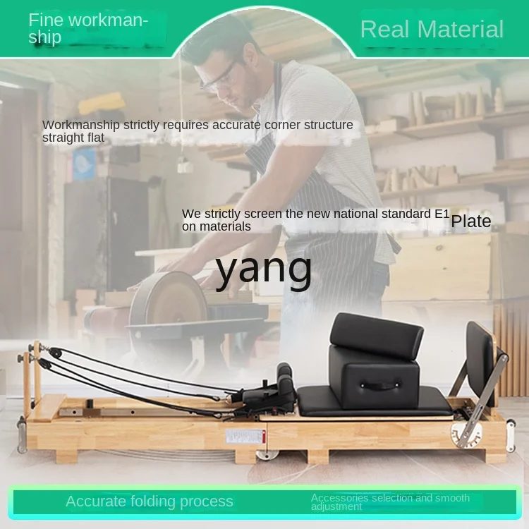 Yjq Pilates Foldable Core Bed Large Equipment Wooden Fitness Equipment Core Training Table