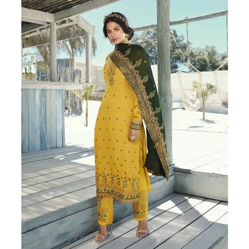 

Wedding Function Wear Salwar Kameez Plazzo Suits Stylish Trouser Pant Dresses