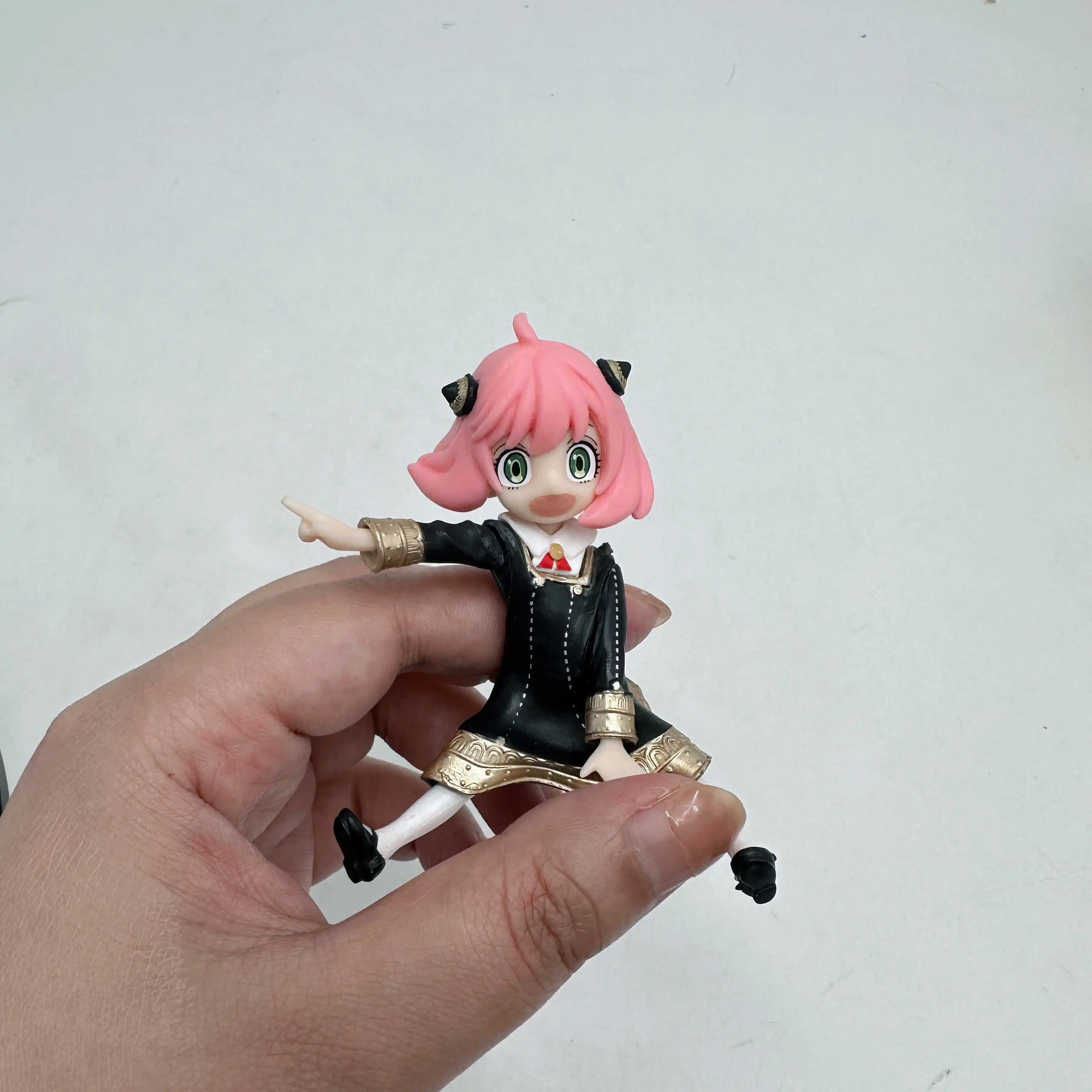 SPY×FAMILY Anya Forger Bond Forger rijhouding Anime Action Figure Speelgoed Ongeveer 14CM